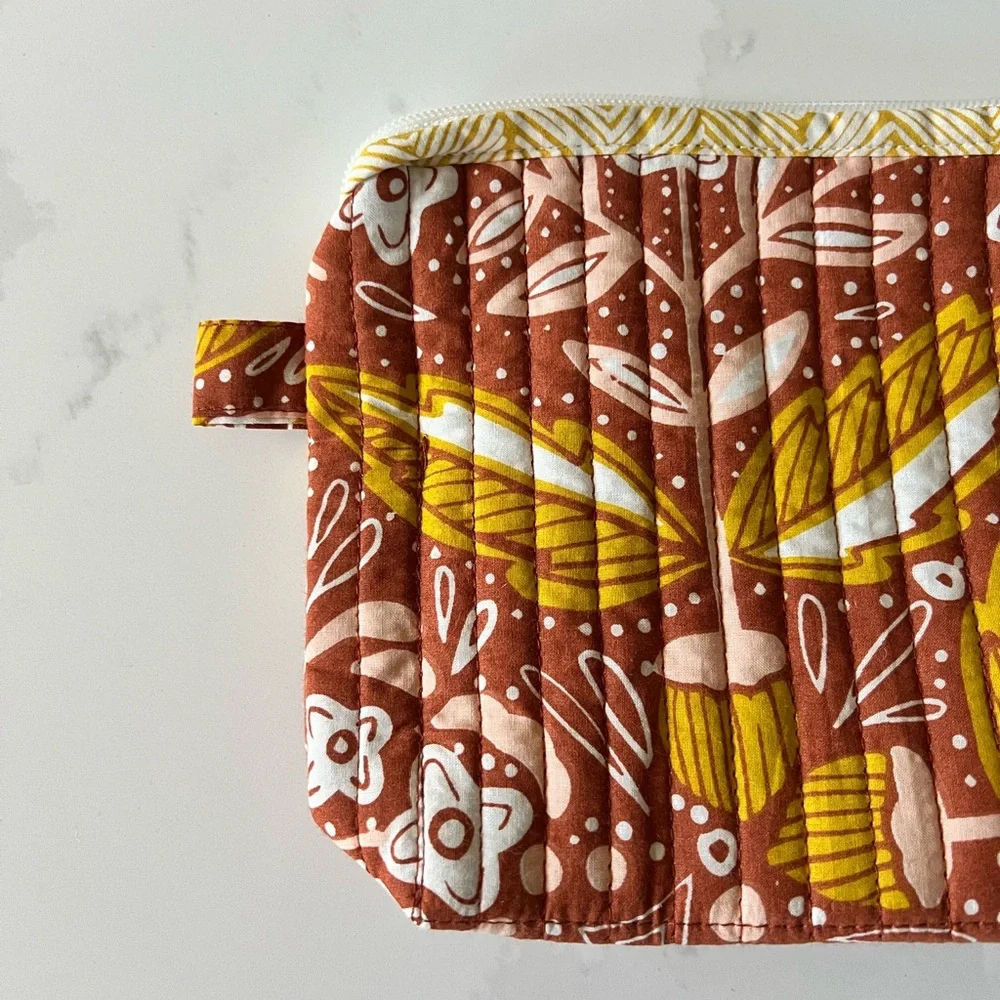 Hemlock Amelia Quilted Zipper Pouch NWT